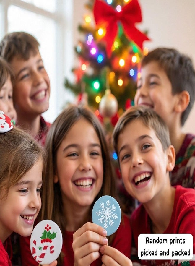 Le Delite 10-Piece Christmas Badge Set | Colorful Santa Reindeer Snowman Pin Brooch Collection | Cute Xmas Party Accessories & Holiday Gifts for Boys and Girls - Image 5